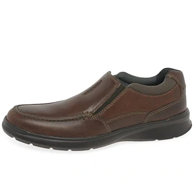 Afbeelding van Clarks cotrell heren free slipper, braun tobacco leer