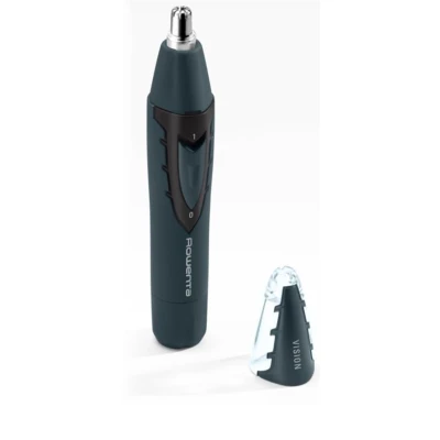 Image de ROWENTA TN3011F0 Tondeuse Nez&amp;Oreilles, Systeme de Lame rotative, Technologie vision, acier inoxydable, Capuchon protection
