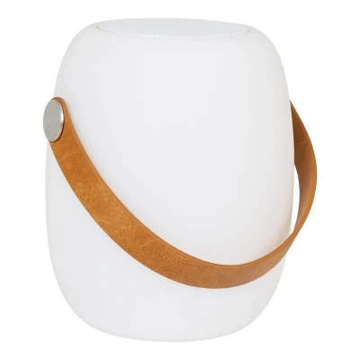 Afbeelding van Cardiff LED Lamp with strap, rechargeable, bluetooth speaker, white