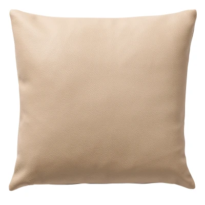 Afbeelding van Dutch Decor JARED Kussenhoes 45x45 cm leerlook effen kleur Irish Cream beige