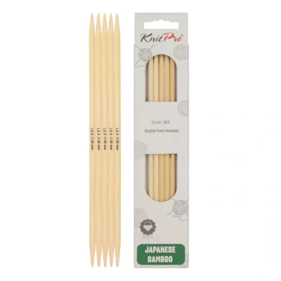 Afbeelding van KnitPro Bamboo sokkennaalden 15cm 5.00mm 3st