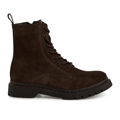 Afbeelding van Tamaris Bottines plates en dentelle pour femme 1 25269 41 Mocca Suede, 37 EU, EU