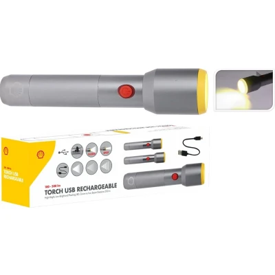 Afbeelding van Shell Zaklamp Oplaadbaar 500lm Grijs