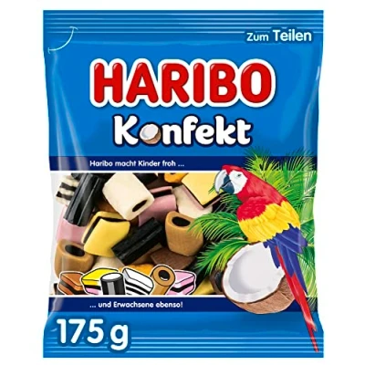 Afbeelding van Haribo Konfekt 1 x 175 gram Snoep Uitdeel zakjes Snoepgoed Sinterklaas en kerst cadeau