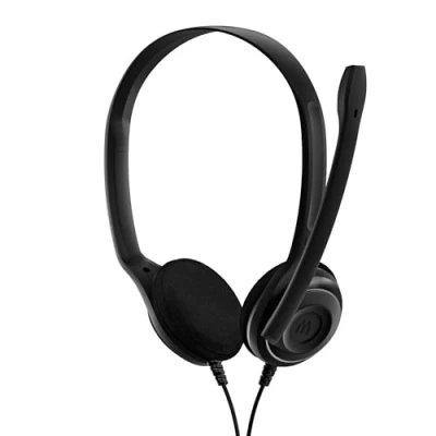Afbeelding van EPOS PC 8 USB On Ear headset Computer Kabel Stereo Zwart Microfoon uitschakelbaar (mute), Volumeregeling