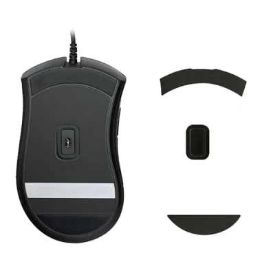Afbeelding van kwmobile muis voeten sticker geschikt voor Razer DeathAdder Elite Computermuis glijder Stickers in zwart