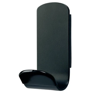 Afbeelding van UNILUX Steely Magnetische kapstok van staal en rubber, 14 x 7 cm, zwart