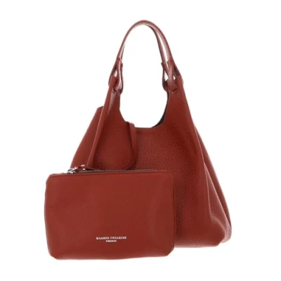 Afbeelding van GIANNI CHIARINI handtas schoudertas Handbag Brick Red T. Moro terracotta