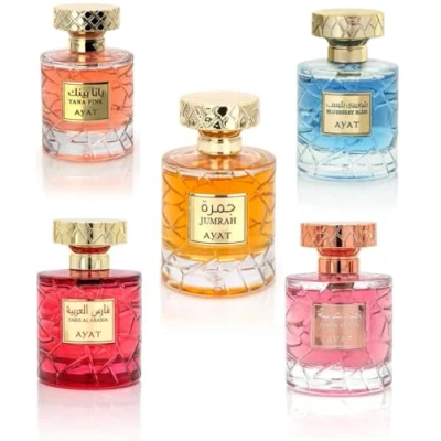 Afbeelding van YARA Eau de Parfum 100 ml Ayat Perfumes Made in Dubai Opmerkingen: mandarijn vanille sandelhout en houtachtig, muskus EDP Oriental perfect voor vrouwen mannen (set van 5 geuren)