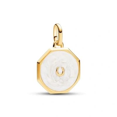 Afbeelding van Pandora ME Dames Bedel Goudkleurig Wit 763047C01