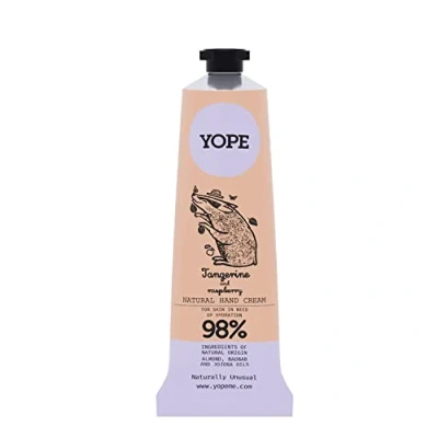Afbeelding van Yope Natuurlijke handcrème, mandarijnen, 50 ml, framboos kleuren
