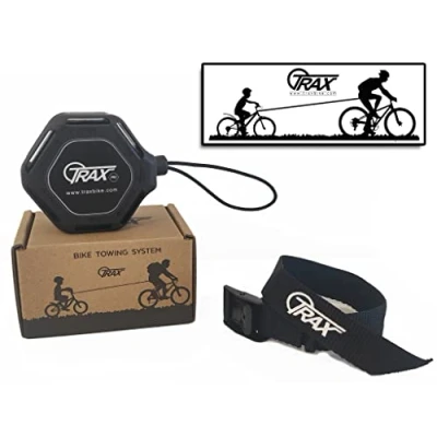 Afbeelding van TRAX Pro rolmechanisme sleepsysteem zwart voor fiets MTB E bike volwassenen kind uniseks sleeptouw fietstrekker