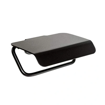Afbeelding van Tatay Rolhouder met deksel uit de ONYX collectie, van mat geanodiseerd aluminium, dubbel bevestigingssysteem, schroeven en lijm &amp; fixsysteem, zonder boren.