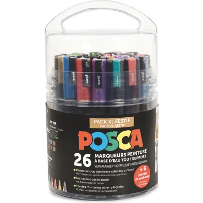 Afbeelding van Posca XL 26x Marker Set Festif