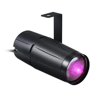 Afbeelding van Lixada 3 W LED Pinspot Luce, unieke discolichtstraal, verlichtingsapparaat voor kerstfeest, home decoratie, bar, club, pub, DJ show, concert/mood lights, 7 verschillende kleuren