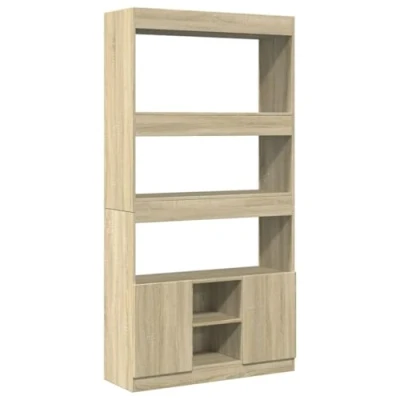 Afbeelding van vidaXL Hoge kast 92x33x180 cm bewerkt hout sonoma eikenkleurig