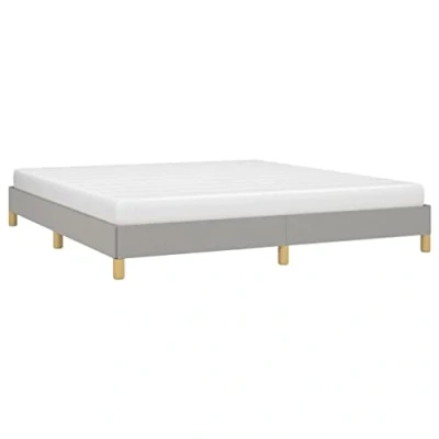 Afbeelding van vidaXL Bedframe, lichtgrijze stof, 180 x 200 cm