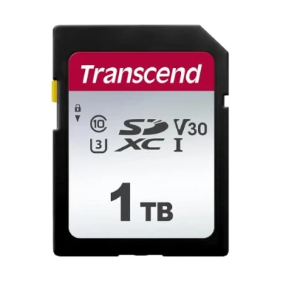 Image de Transcend 300S Carte mémoire flash 1 To Video Class V30 / UHS I U3 Class10 SDXC