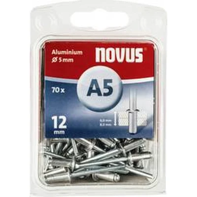 Afbeelding van Novus 110030692 Popnagel (Ø x l) 5 mm 12 Aluminium 70 stuk(s)