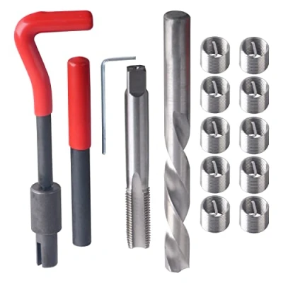 Afbeelding van DAYUAN M14 x 1,50 mm schroefdraad reparatieset, spiraaldraad reparatiegereedschap, draadinvoerset, compatibele handgereedschapsset voor autoreparatie