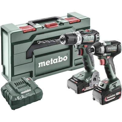 Afbeelding van Metabo BSLBL+SSD200LTBL 685195000 Accu schroefboormachine, slagmoersleutel 18 V 5.2 Ah Li ion Incl. accu, lader