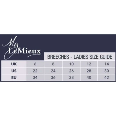 Afbeelding van LeMieux Rijbroek Freya Navy/Grijs 44
