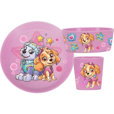 Afbeelding van Koziol Kinderservies Connect Paw Patrol Roze 3 Delig