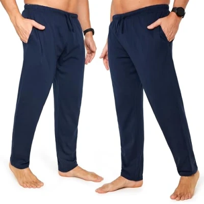 Afbeelding van CityComfort pyjamabroek voor heren, relaxbroek van jersey met zakken, 2 stuks