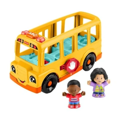Image de Fisher Price Little People Le Bus Scolaire Véhicule Musical A Pousser Hyt03