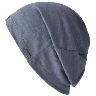 Afbeelding van CHARM Zomermuts voor heren, 100% linnen, lichte en zachte gebreide muts, beanie, gemaakt in Japan, Marine