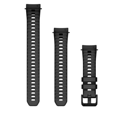 Afbeelding van Garmin Instinct E Reservearmband 40 mm, antraciet, 2 maten, steenkool, houtskool, Houtskool
