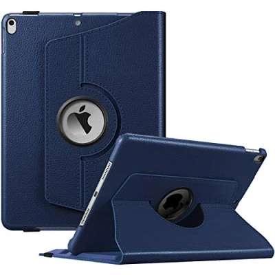 Afbeelding van FINTIE Beschermhoes voor iPad Air (3e generatie) 10,5 inch 2019/iPad Pro 2017 360 graden met geïntegreerde penhouder, Auto Sleep/Wake functie, marineblauw