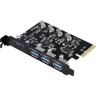 Afbeelding van Renkforce RF 6613196 3 + 2 poorten USB 3.2 Gen controllerkaart C