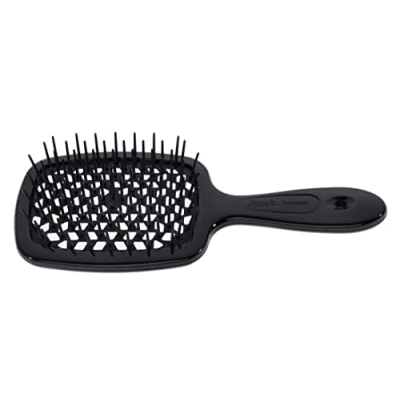 Afbeelding van Superbrush kappersborstel voor het ontwarren van haar Zwart