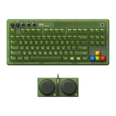 Afbeelding van 8BitDo Retro 87 Mechanical Keyboard with RGB Backlight, Bluetooth/2.4G/USB C Hot Swappable Wireless Gaming for Windows and Android Xbox Edition (Officially Licensed) QWERTY English