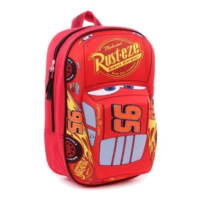 Afbeelding van mybagstory Rugzak Cars Disney kinderen school basisschool kleuterschool schooltas jongens maat 31 cm verstelbare bandjes cadeau idee, rood, cm, Rood