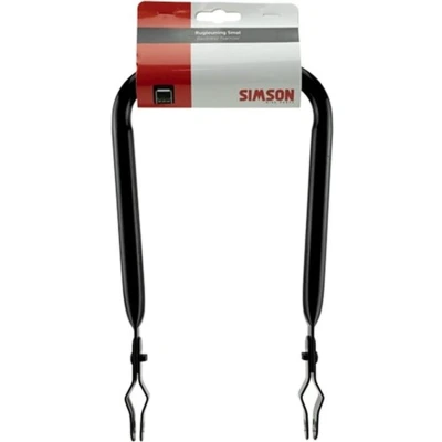 Afbeelding van Simson Rugleuning smal zwart met vinyl rugkussen