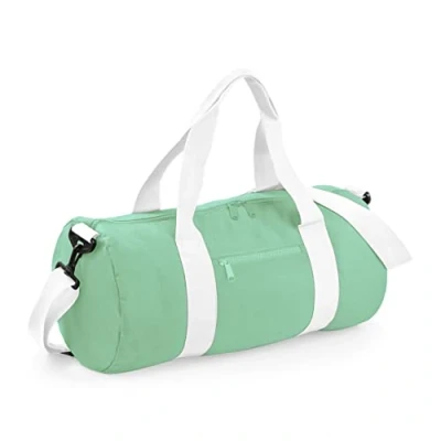 Afbeelding van Senvi Retro Schoudertas/Weekendtas Kleur Mint/Wit 20 Liter