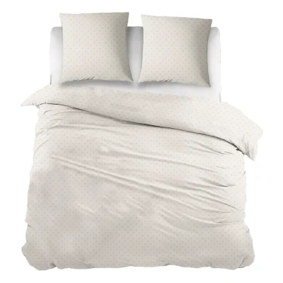 Afbeelding van Snoozing Noisettes Dekbedovertrek Lits jumeaux 240x200/220 cm Off White