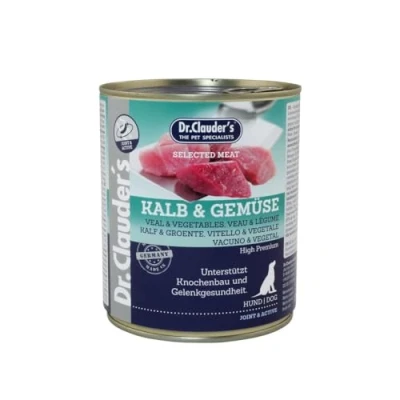 Afbeelding van Dr.Clauder&#039;s Selected Meat Hondenvoer Kalf Groente 800 g