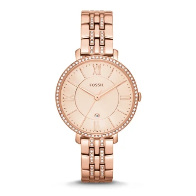 Afbeelding van Fossil dames Jacqueline horloge ES3546 in de kleur Roségoud