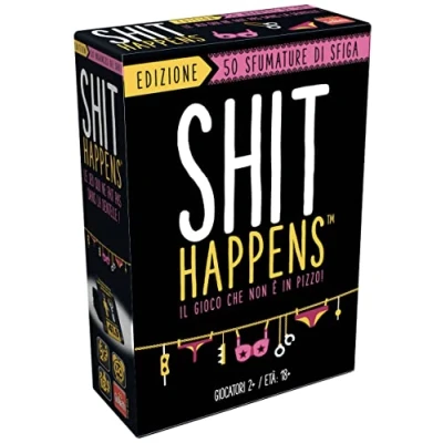 Afbeelding van Shit Happens: 50 Sfiga smoker, gezelschapsspellen voor volwassenen, feestspel vanaf 18 jaar, feestspel, kaartspel vrienden, uitdagingsspel