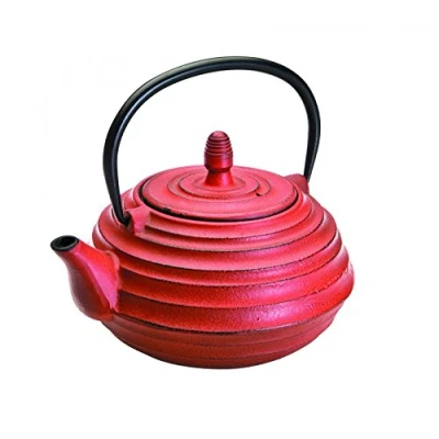 Afbeelding van Ibili Ceylon gietijzeren theepot, 0,7 l, geëmailleerde binnenkant, compatibel met inductiekookplaten