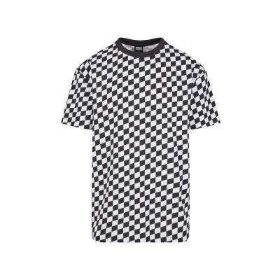 Afbeelding van Urban Classics Check Tshirt print, Heren, Maat: 3XL, Blackcheck