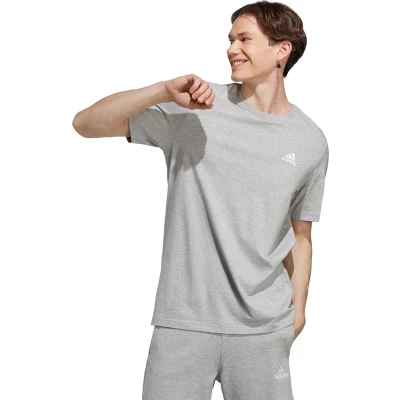 Afbeelding van adidas Sportswear Essentials Tshirt basic, Heren, Maat: Small, Medium grey heather