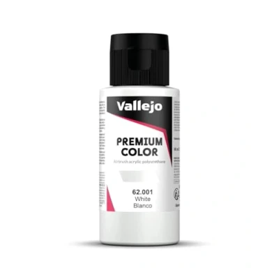 Afbeelding van Vallejo 62001 Premium Airbrush Color Wit 60ml Verf flesje