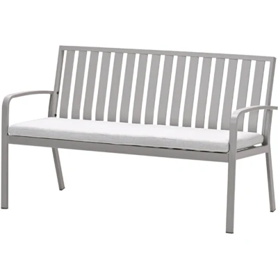 Afbeelding van Bruno parkbank aluminium taupe valley sand
