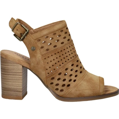 Afbeelding van Mustang Sandalen Hak Cognac Maat 36