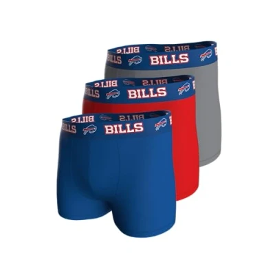 Afbeelding van NFL BILLS Boxers 3 pack Blauw Rood Grijs Maat XXL
