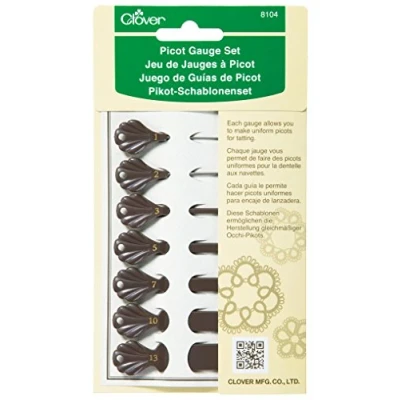Afbeelding van Clover Pikot/VE3 sjablonenset, 7 stuks, roestvrij staal, assortiment